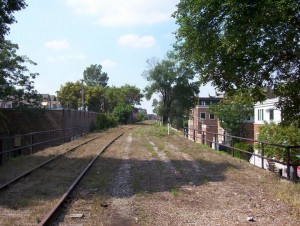 View from top of Bloomingdale Trail Chicago