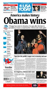 USA Today Obama Election Victory Newspaper USA Today Obama Election Victory Newspaper